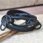 Mens bracelets, zipper jewe..